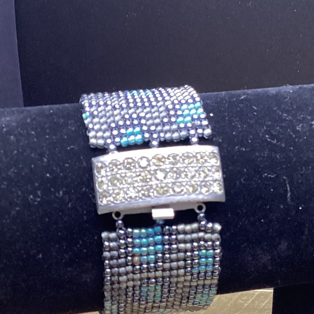 Artisan hand beaded bracelet